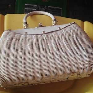 Vintage wicker purse